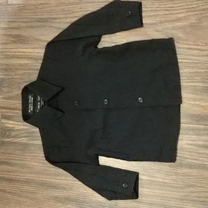 Andrew Fezza black button up long sleeve, 3-6 Months